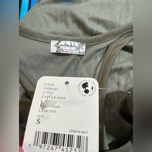 NWT Free People Intimately Night We Met Tank - Ivy League - S - Picture 4 of 4